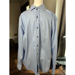 Robert Graham Modern American Shirt  XL Flip Cuff Long‎ Sleeve Business